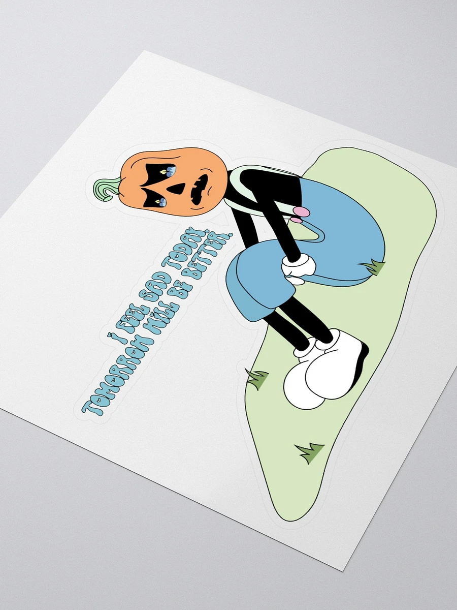 Sad Pumpkin Sticker product image (3)