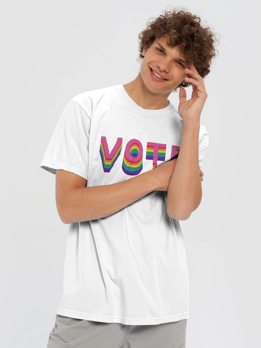 VOTE Stacked (8-Color Rainbow) - T-Shirt product image (5)