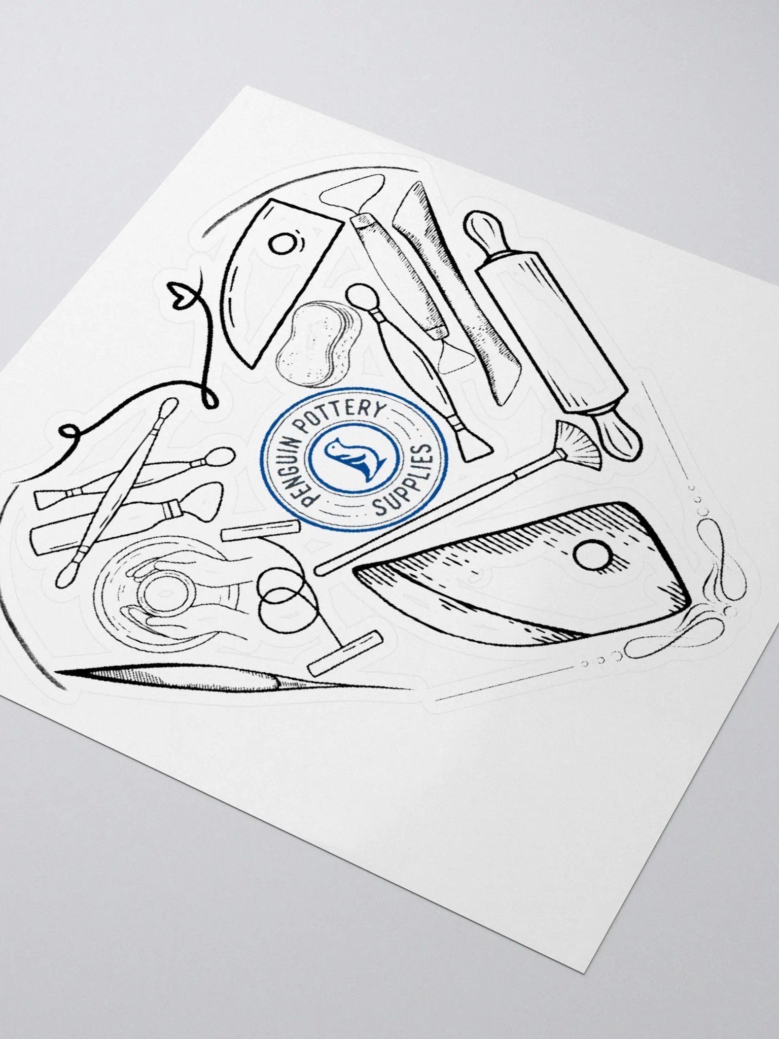 Penguin Pottery Love Sticker Limited Edition product image (3)