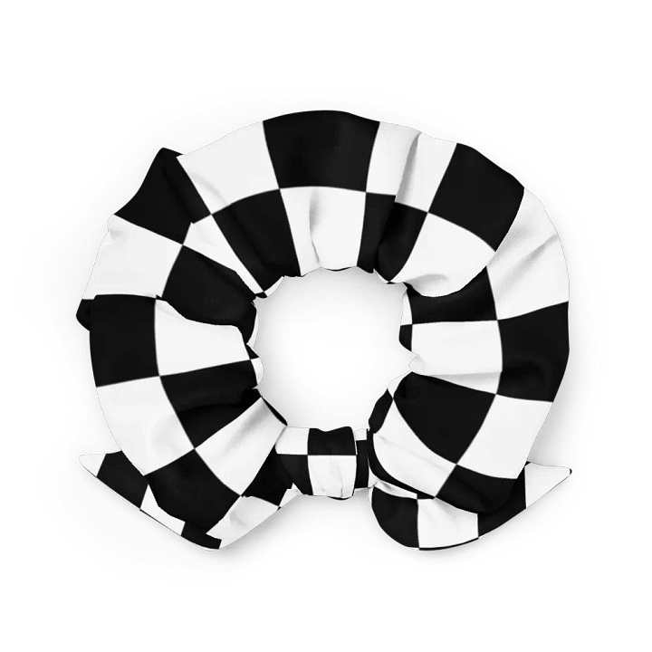 Black and White Squares/All-Over Print Scrunchie by Sublicolor product image (2)