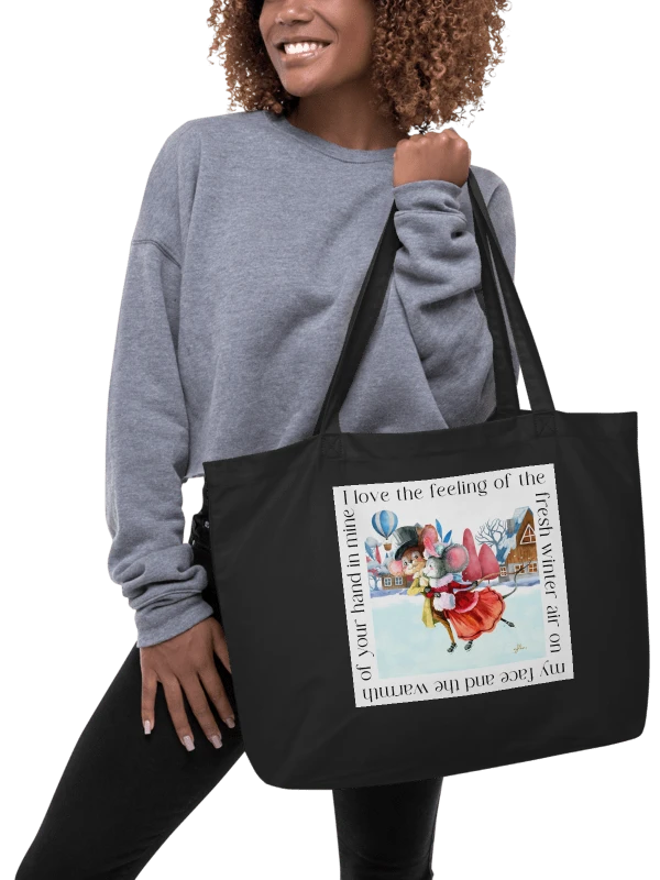 Warm Winter Embrace Eco Tote Bag - Large product image (3)