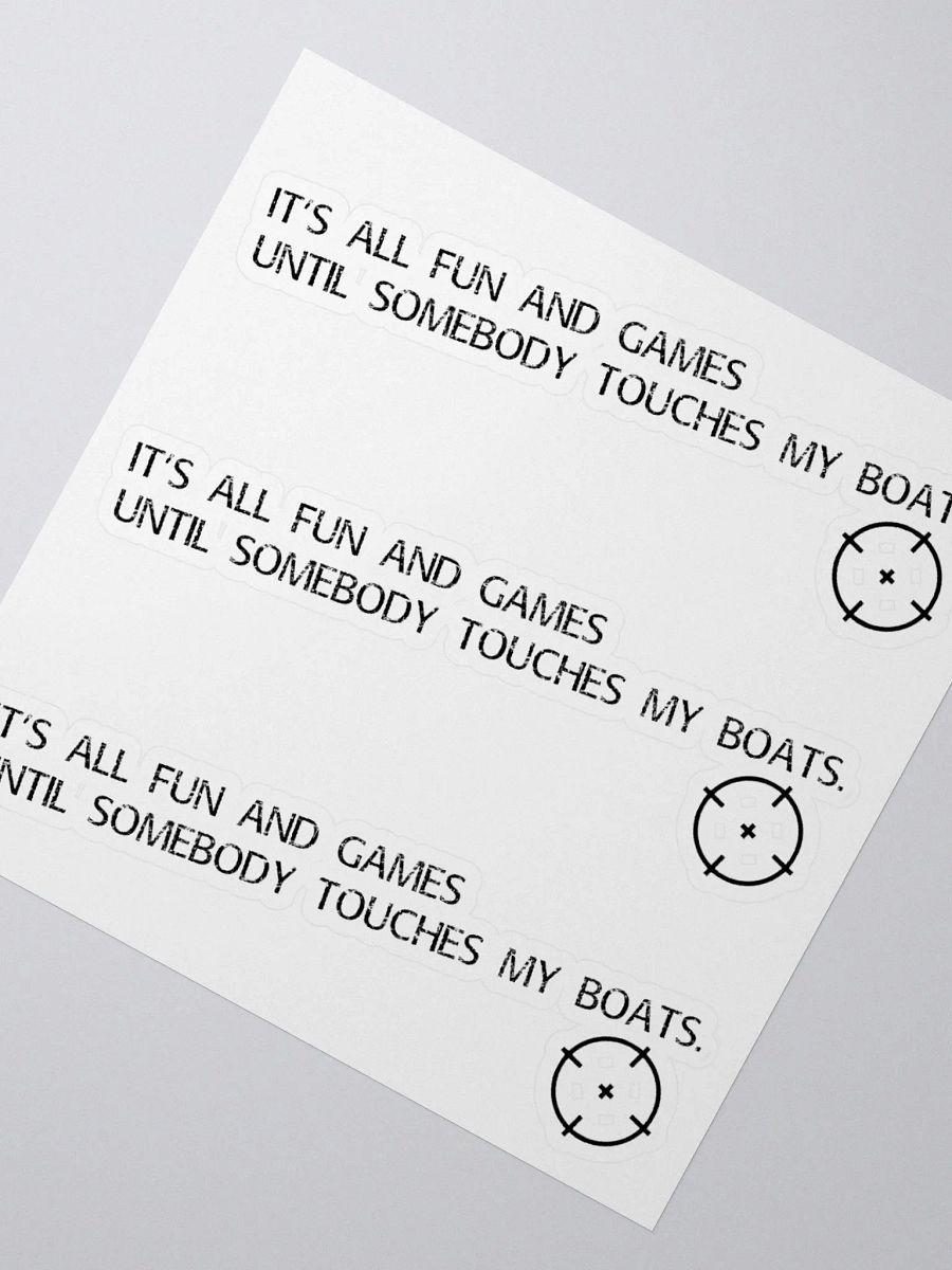 Don't touch my boats (Sticker) product image (2)