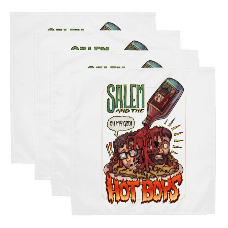 Salem and the Hot Boys Cloth Napkin White Set product image (1)