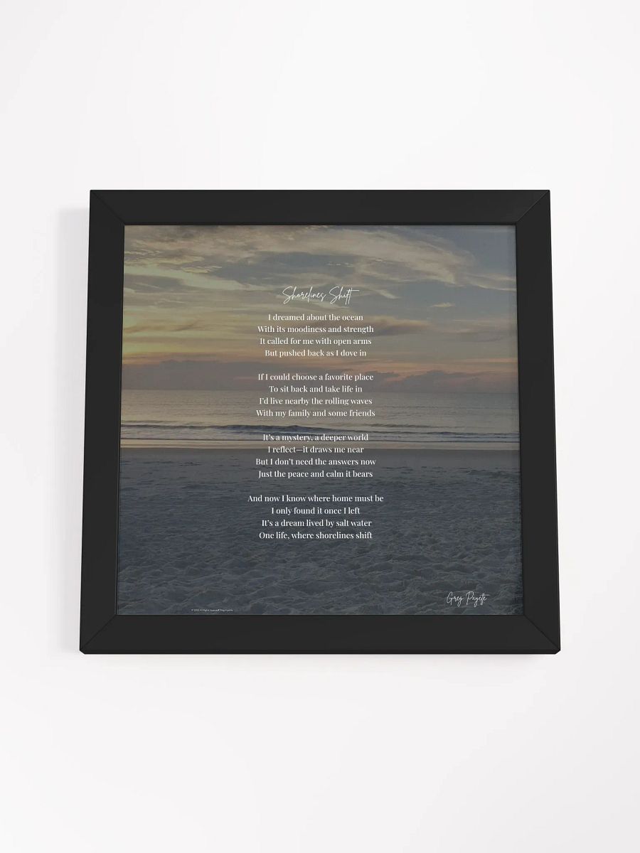 Shorelines Shift - a poem about the ocean by Greg Payette product image (6)
