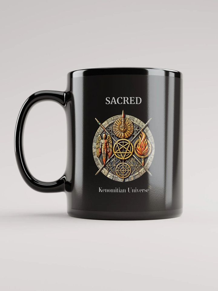 Sacred | Black Glossy Mug product image (2)