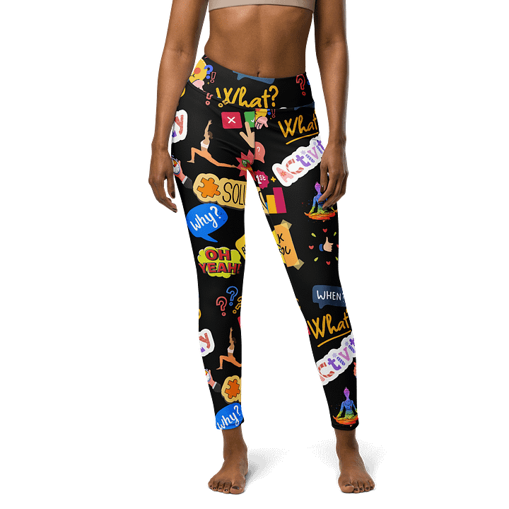 Dynamic Dialogue Printed Leggings product image (1)