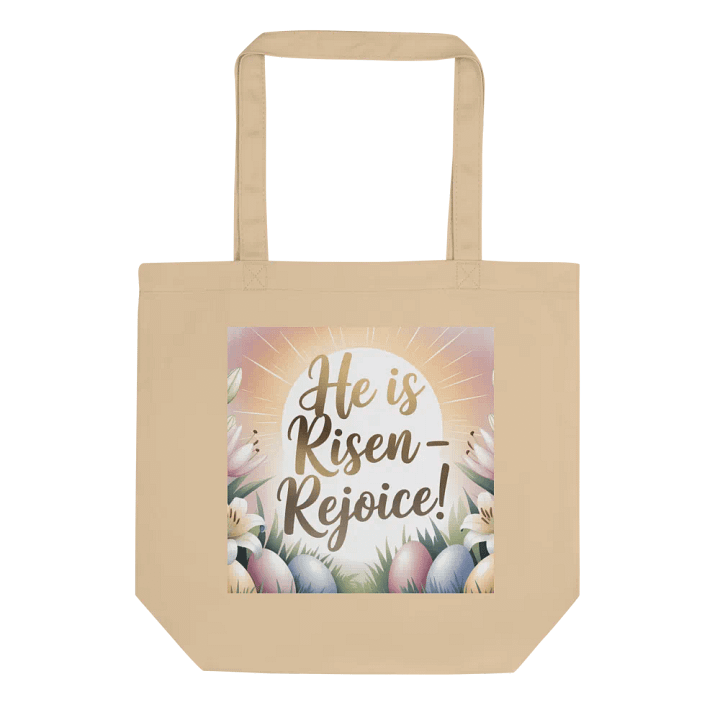 He is Risen – Rejoice - Eco-Friendly Easter Tote product image (4)