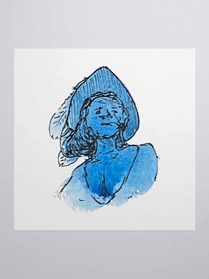 Watercolour Blobs Sticker- Cerulean Blue Hue product image (1)