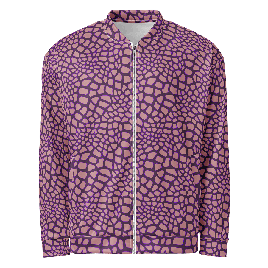 Yellow Pink Leaves Bomber Jacket product image (1)