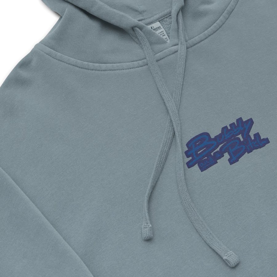Bubbly and a B*tch (C. lake design) embroidered pigment-dyed hoodie product image (1)