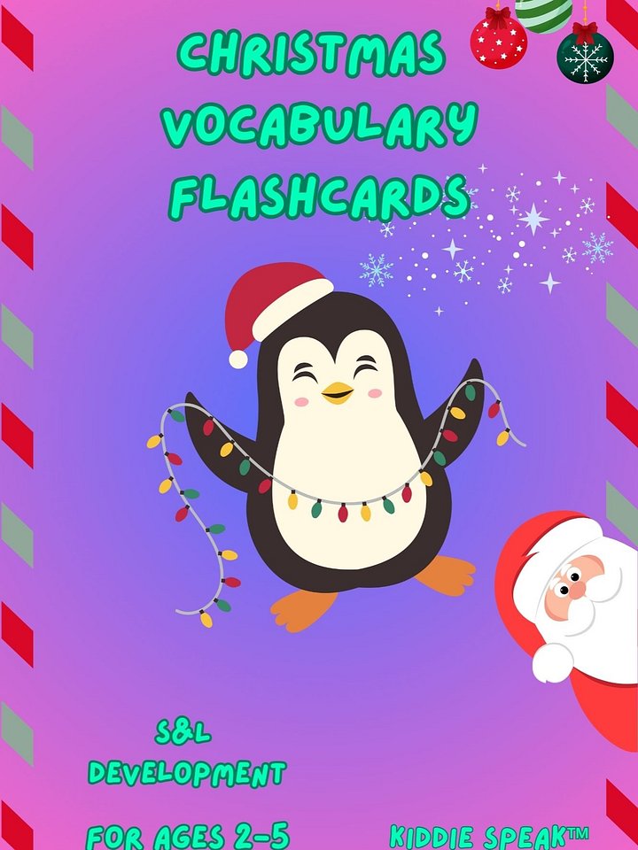 Christmas Vocabulary Flashcards product image (1)
