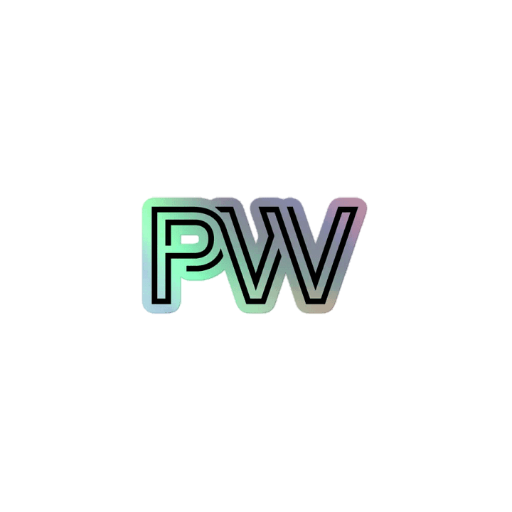 PW holographic sticker product image (1)