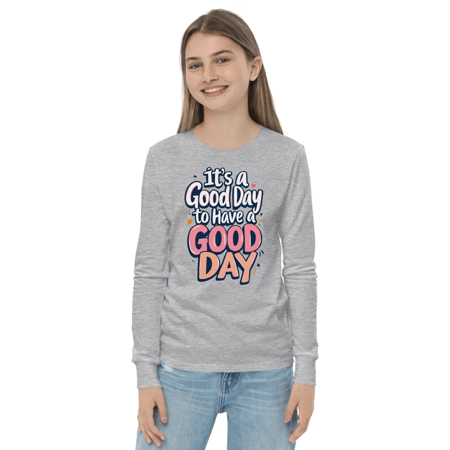 Good Day Vibes Youth Long Sleeve Tee product image (21)