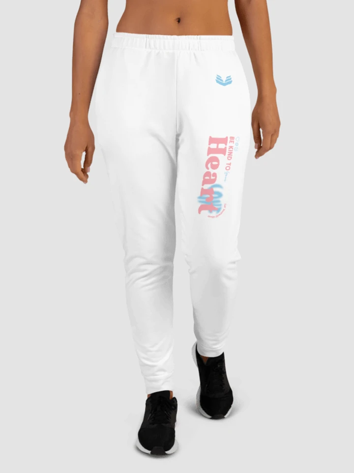 Be Kind To Your Heart Joggers - White product image (1)
