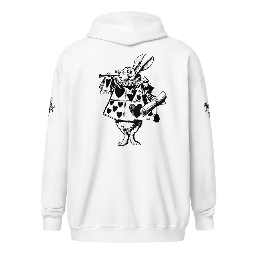 White Rabbit Unisex Zip Hoodie - Alice Collection product image (8)