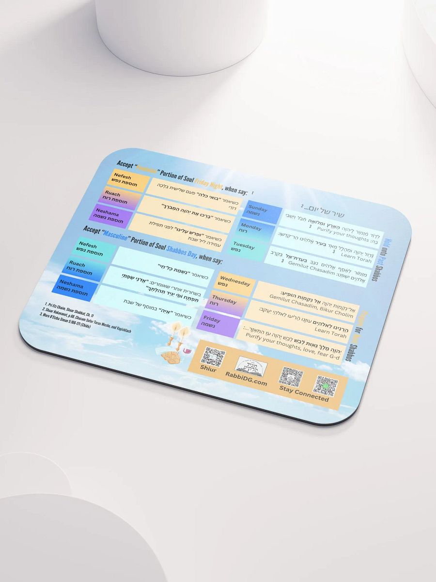 Mousepad: Mystical Dimensions of Shabbos product image (3)