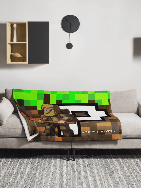 Patient PixelZ P Logo Throw Blanket (PixelZ My Craft) product image (3)