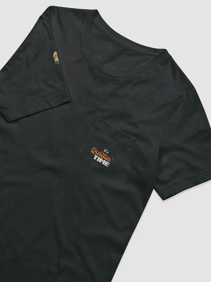 It's Quittin Time Pocket Tee Black product image (1)