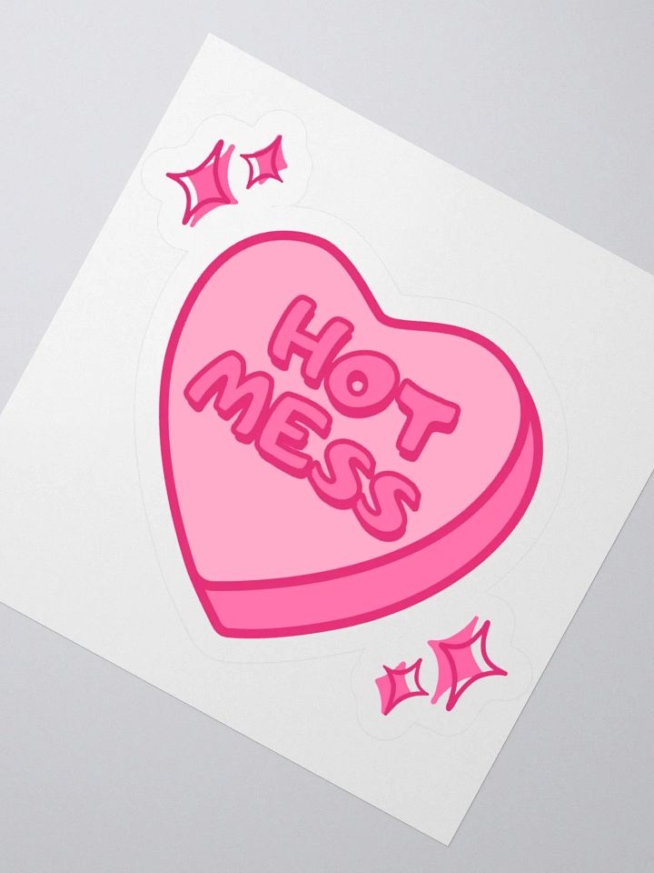 Hot Mess Candy Heart Sticker product image (2)
