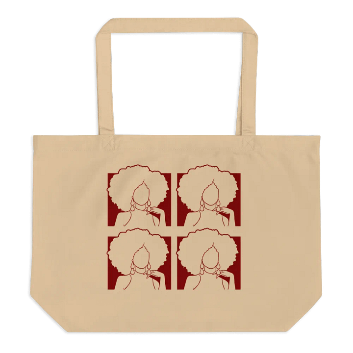 Afro Earthy Woman Large Tote Bag product image (2)