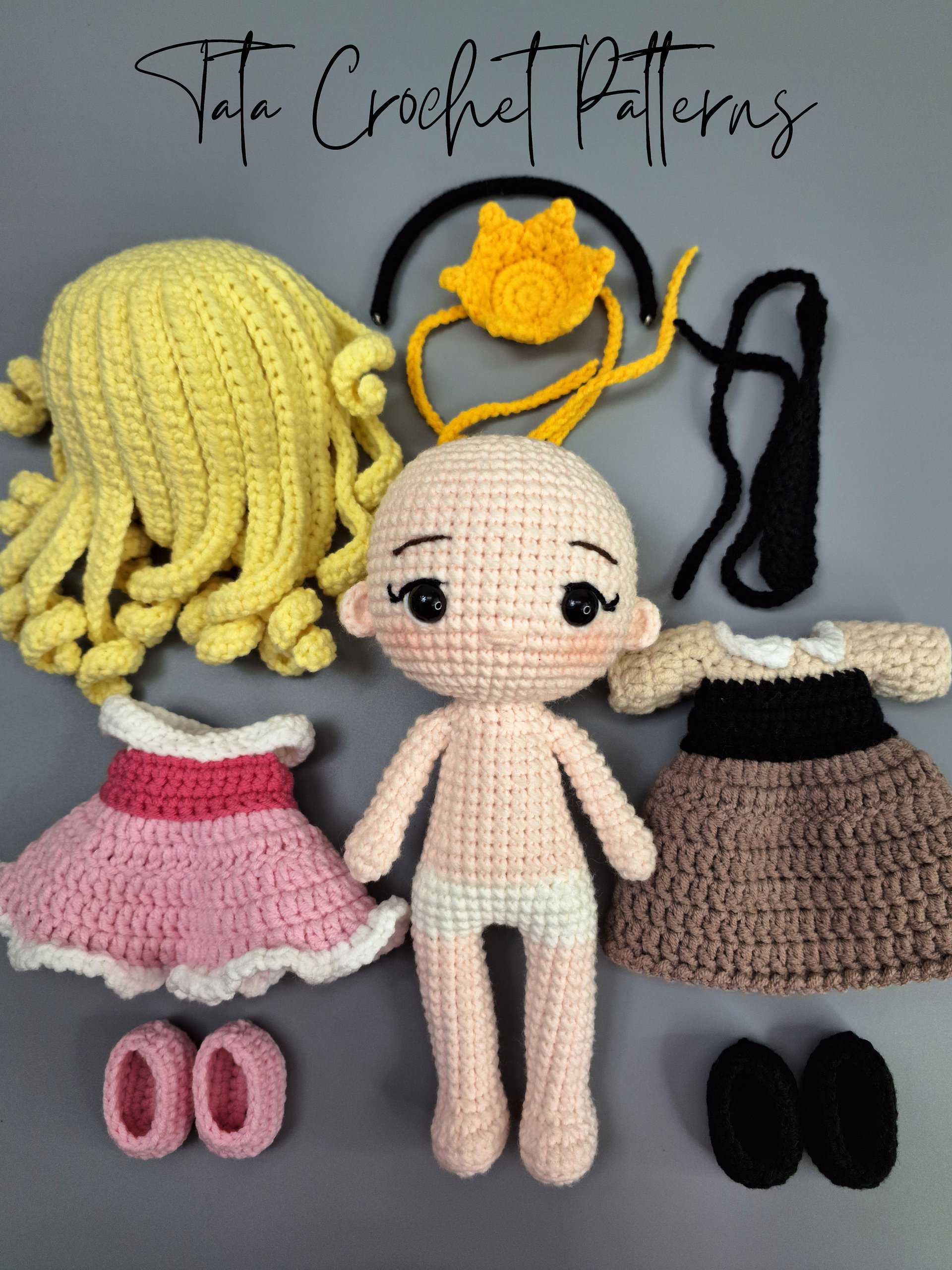 PDF -♡- Doll Dress Up & Transformation -♡- Princess Amigurumi Crochet Pattern product image (6)