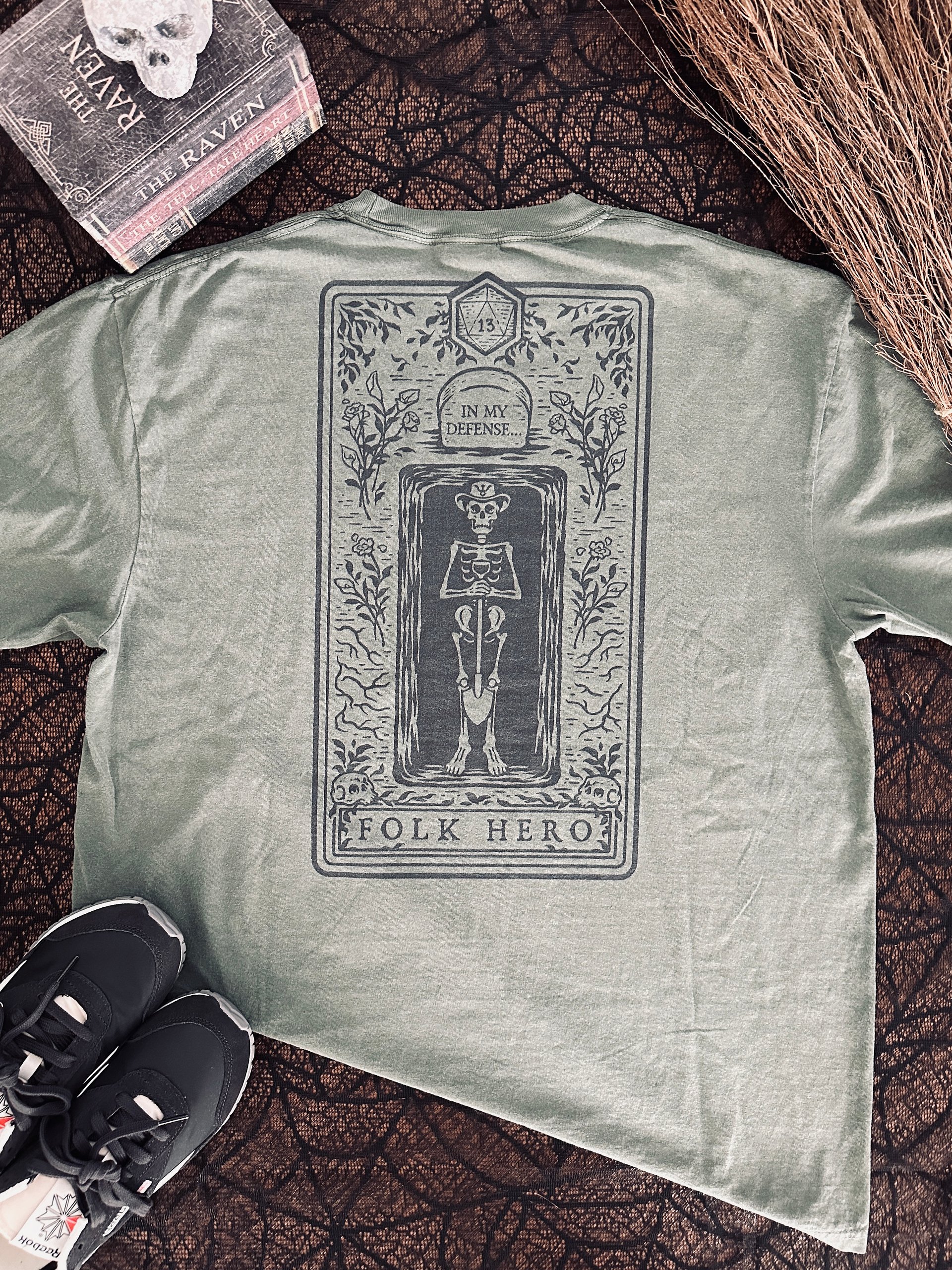 Disgraced Folk Hero (Moss T-Shirt) product image (2)