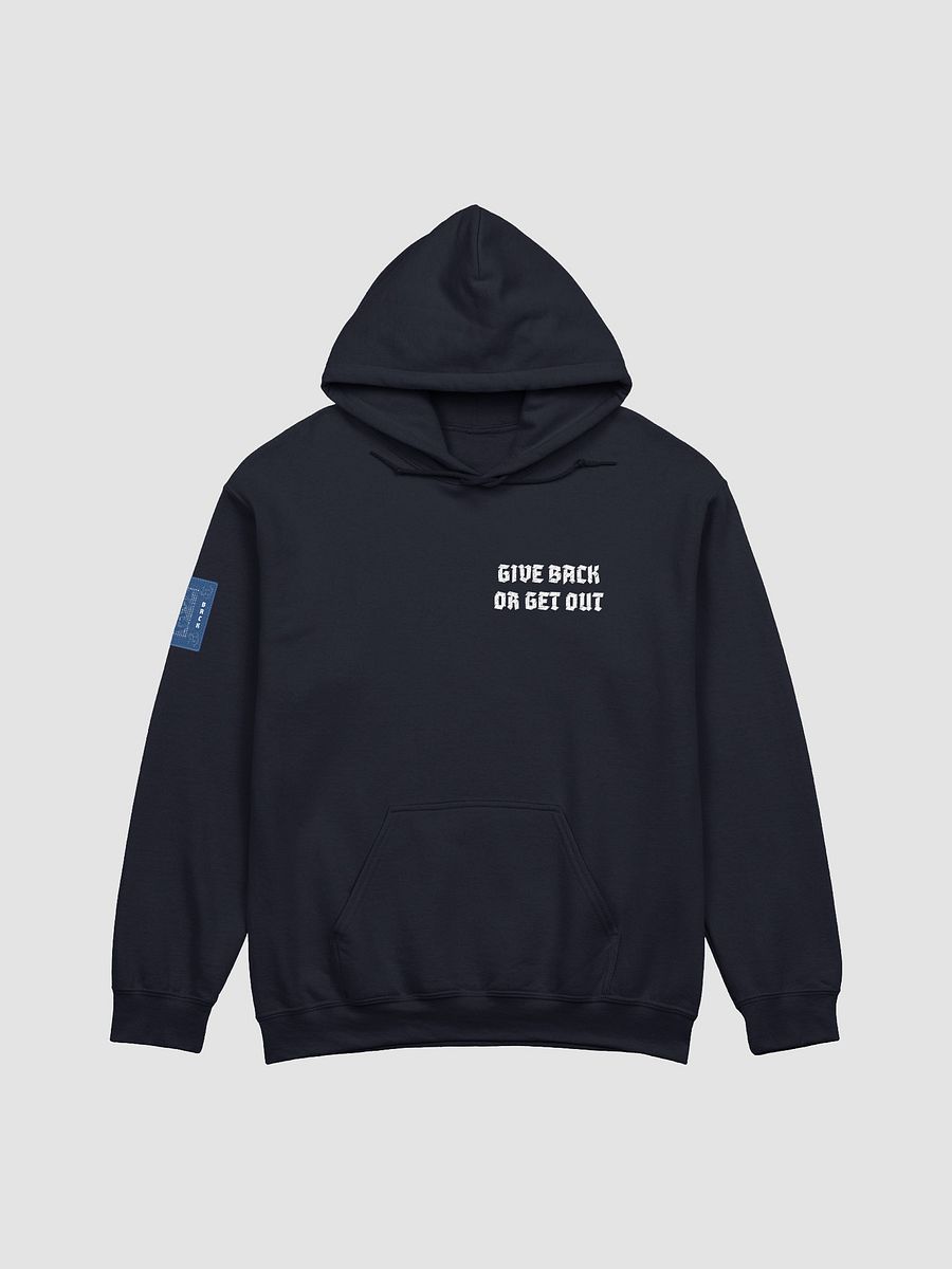 Bite Back blue card hoodie product image (1)