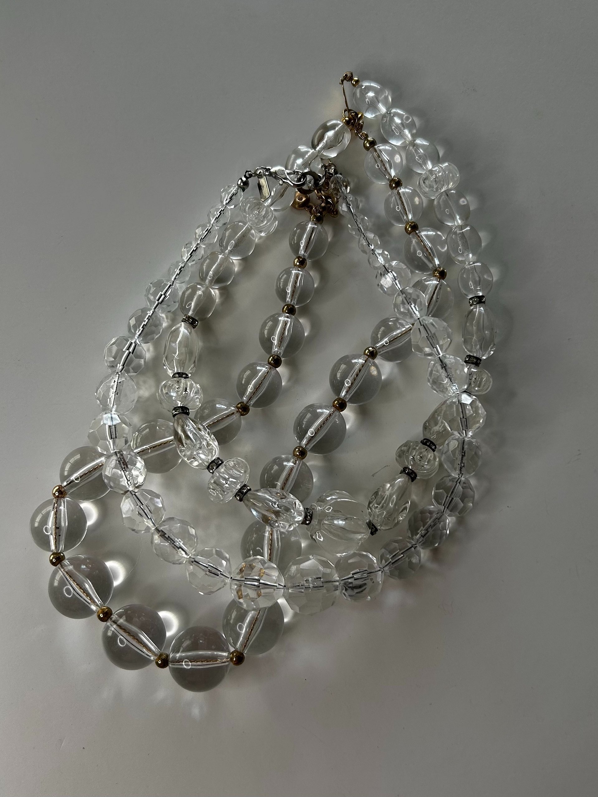 Clear Lucite Necklace Lot product image (1)