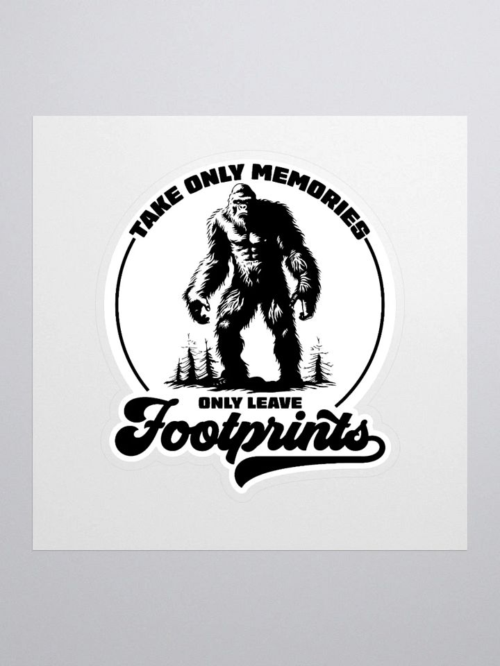 Take Memories Leave Footprints Funny Hiking Sticker product image (3)