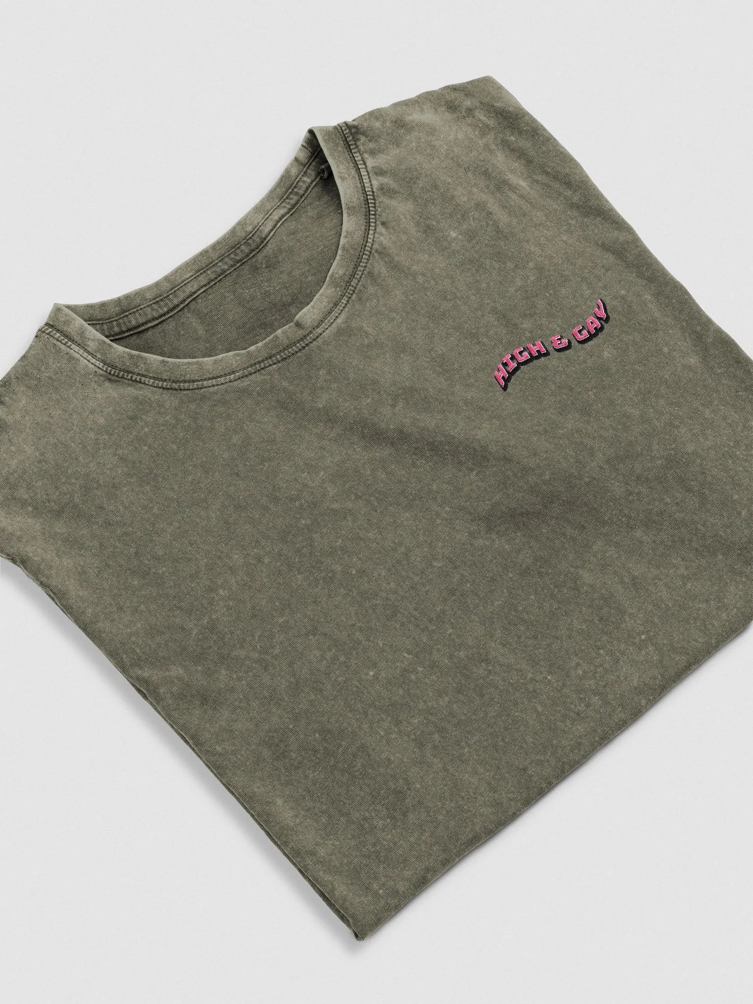 High and Gay denim tee product image (1)