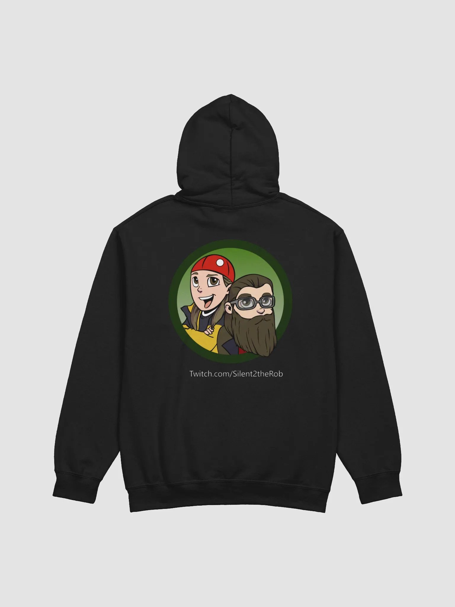 Silent Twitch Logo Hoodie Light Color product image (4)