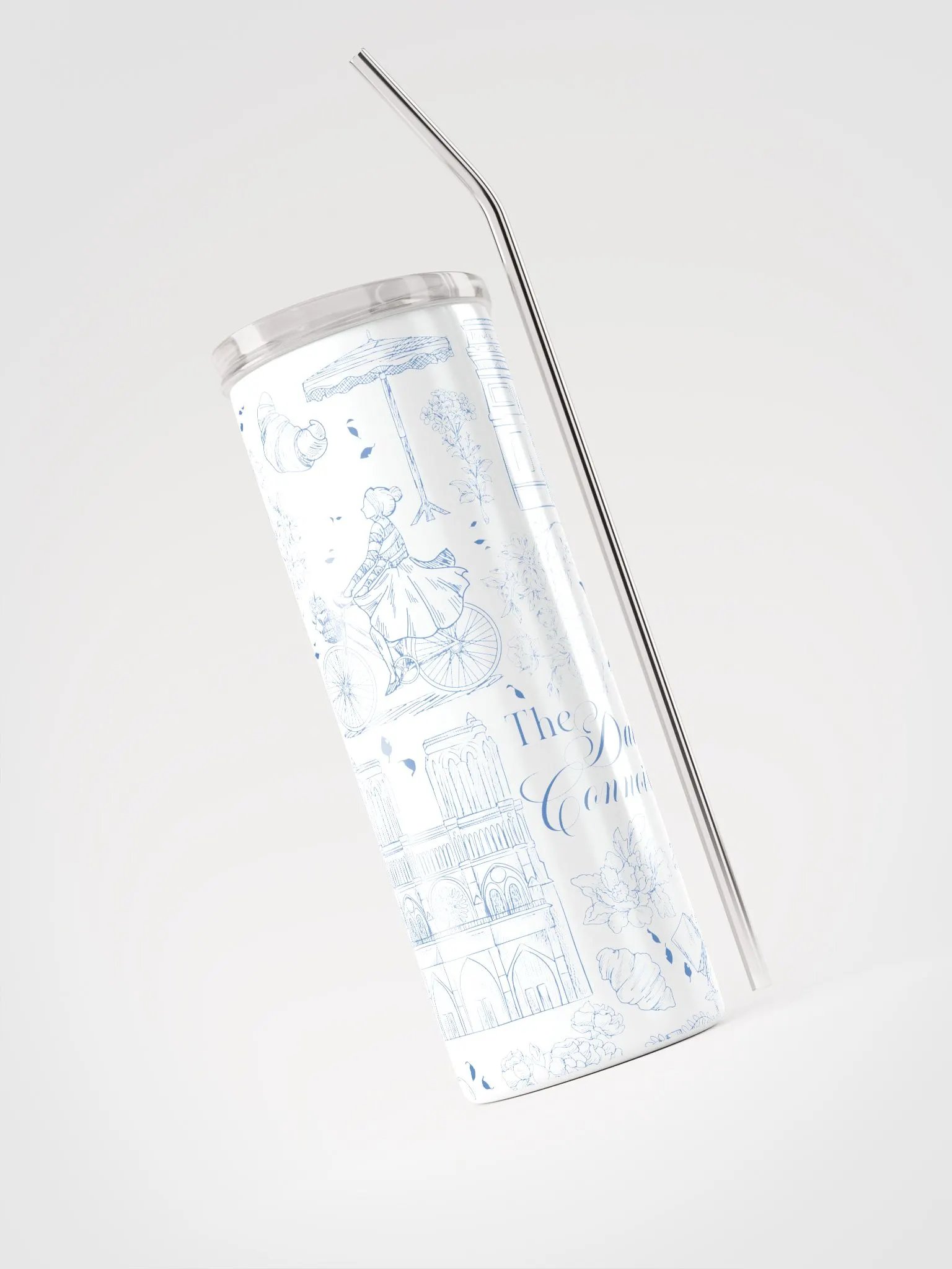 Parisian Toile Tumbler with Straw product image (3)