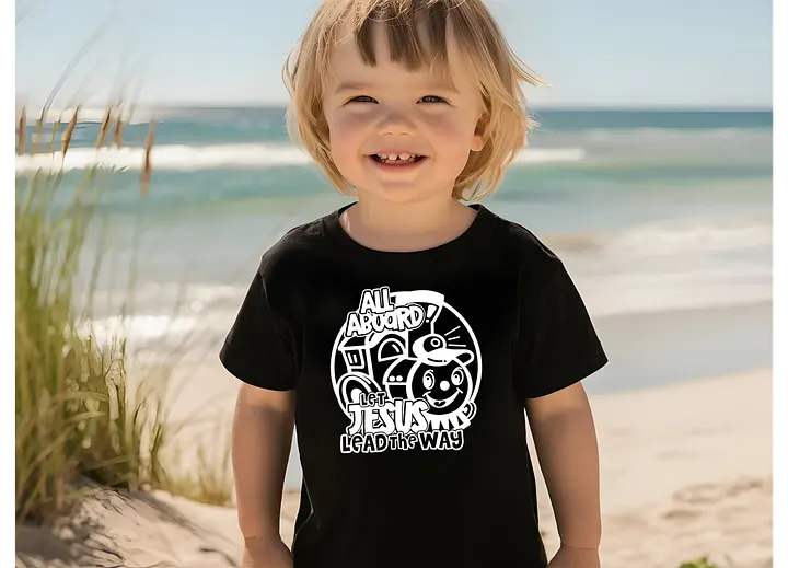 All Aboard - Let Jesus Lead the Way Toddler T-Shirt product image (3)