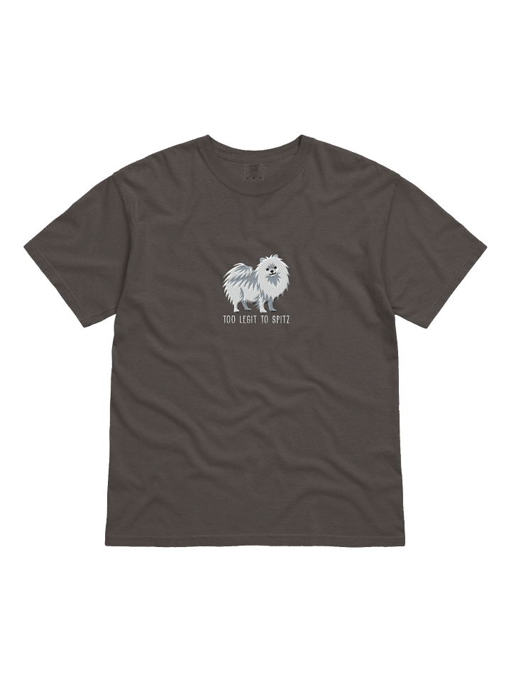 Too Legit to Spitz T-Shirt(Embroidered) of a Pomeranian(White) product image (3)