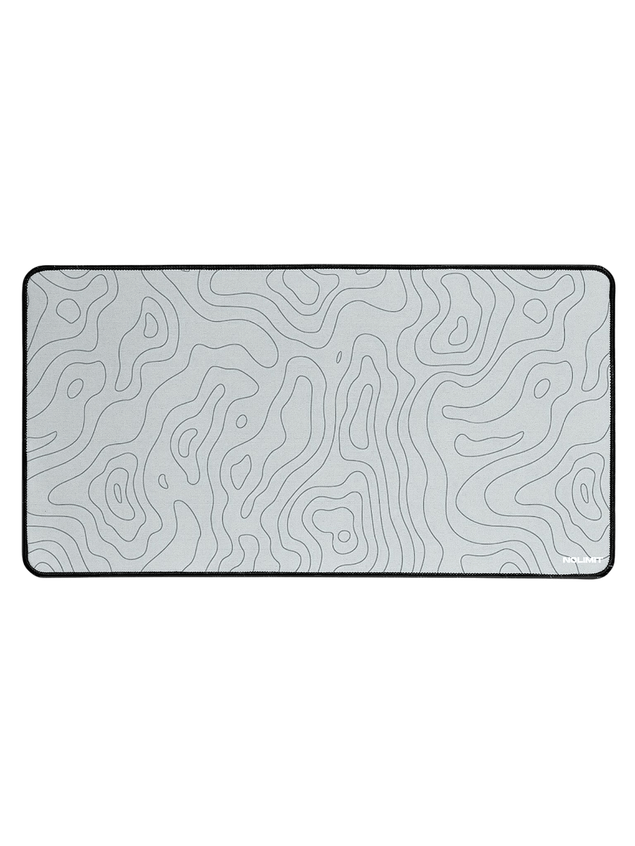 NOLIMIT M size gaming mat - White Topographic Mapping product image (1)