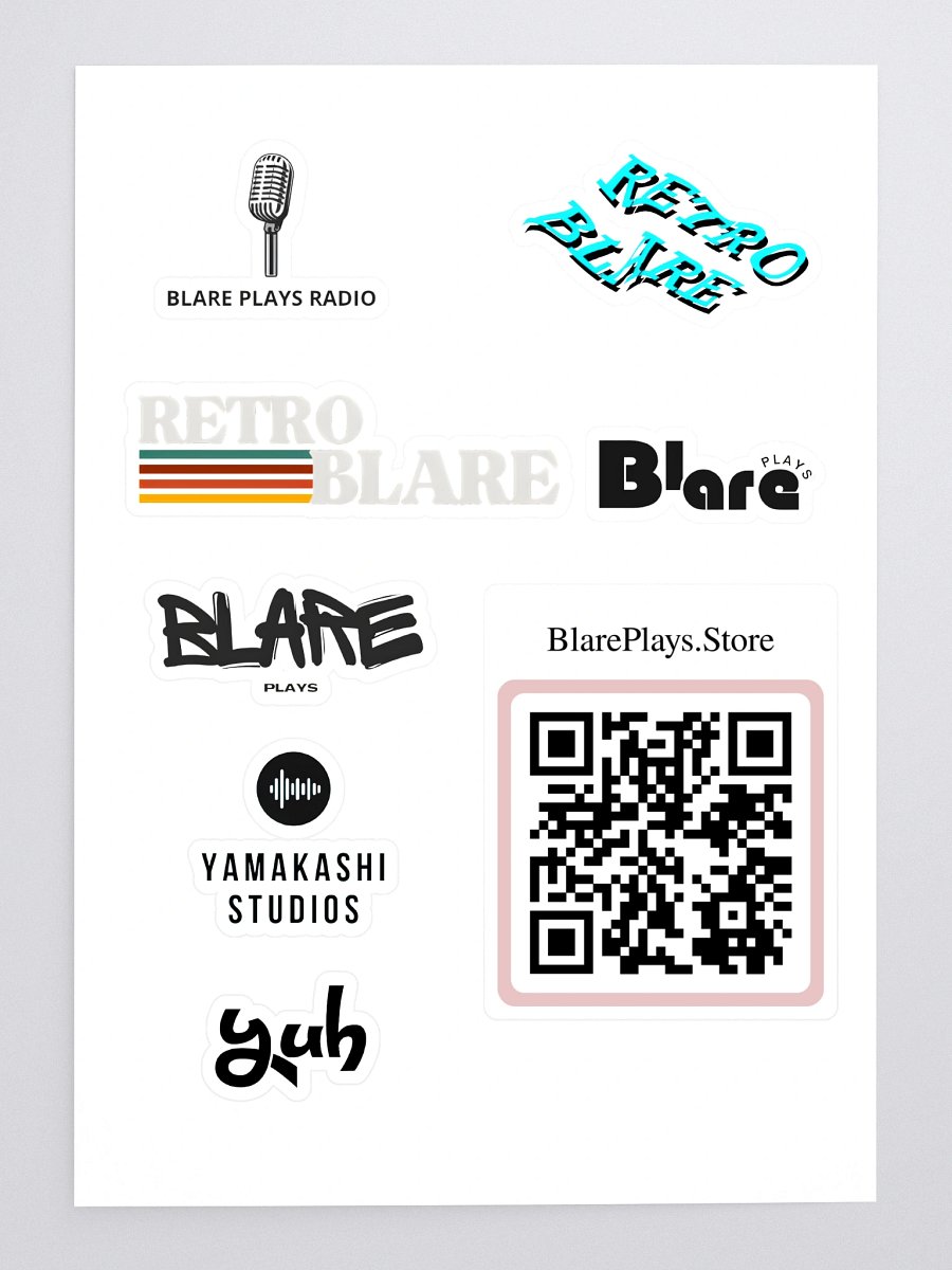 Retro Blare Kiss Cut Sticker Sheet product image (3)