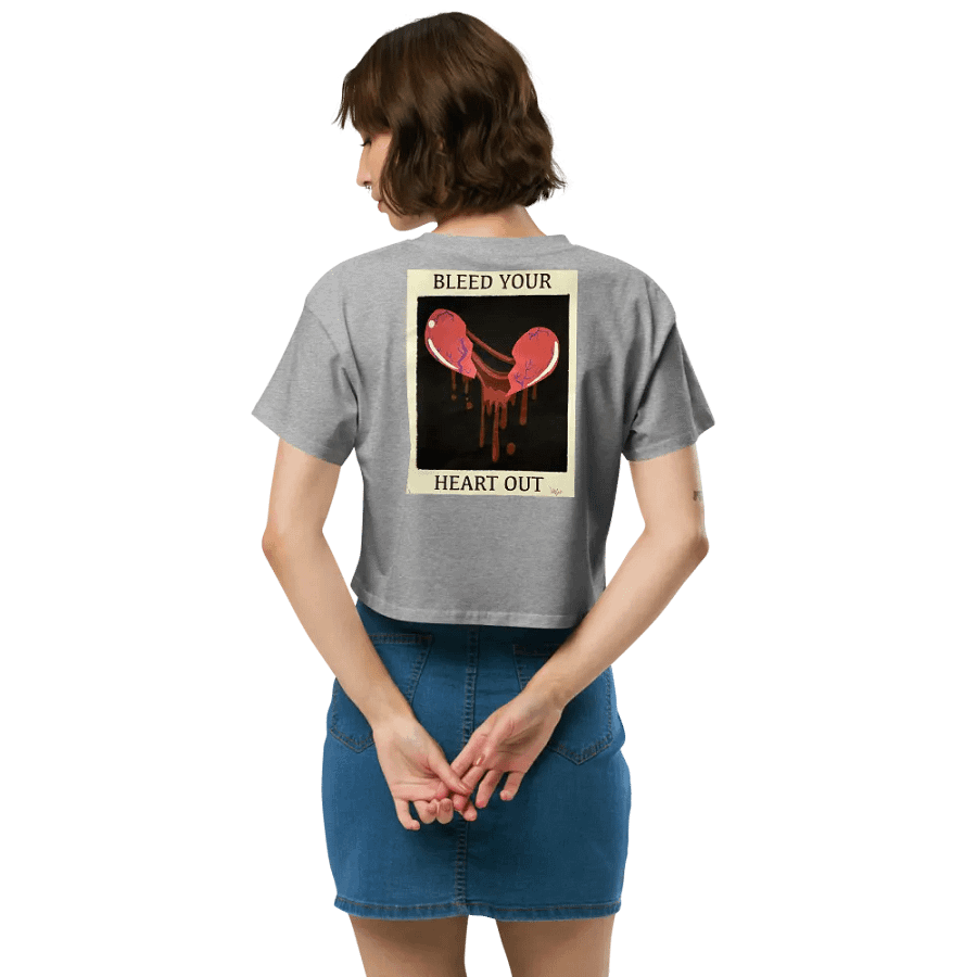 Bleed Your Heart Out Embroidered Crop Top (Traditional) product image (4)