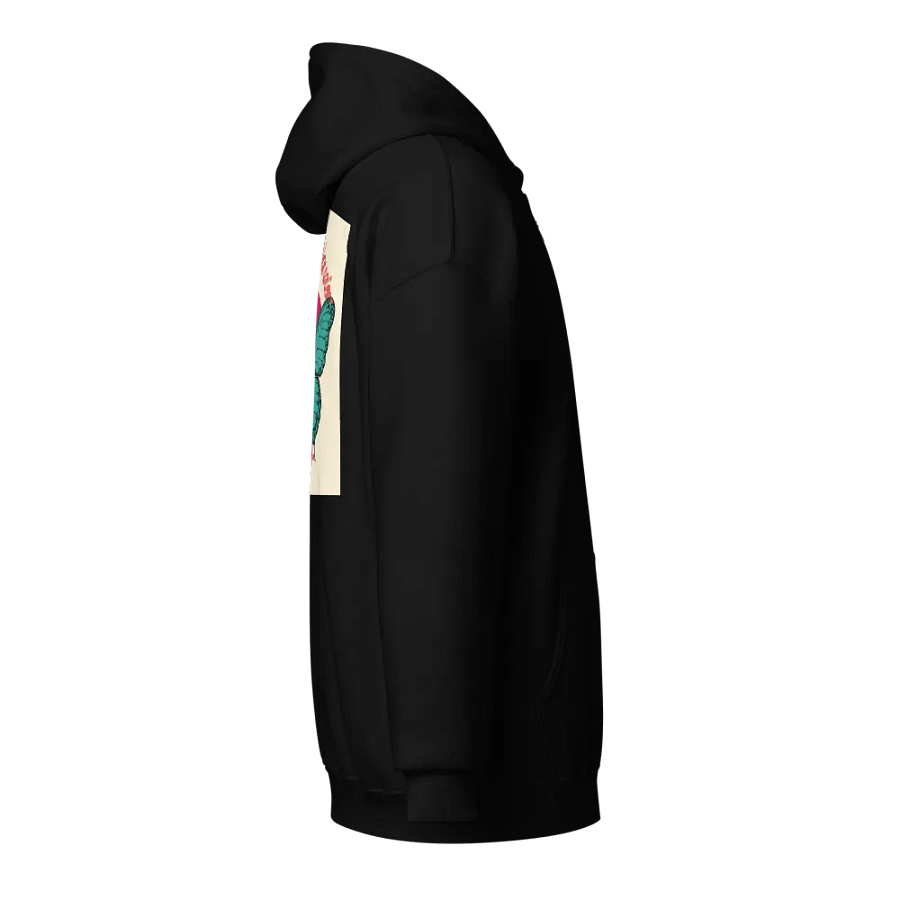 Teal Butterfly Symmetry Zip Hoodie product image (16)