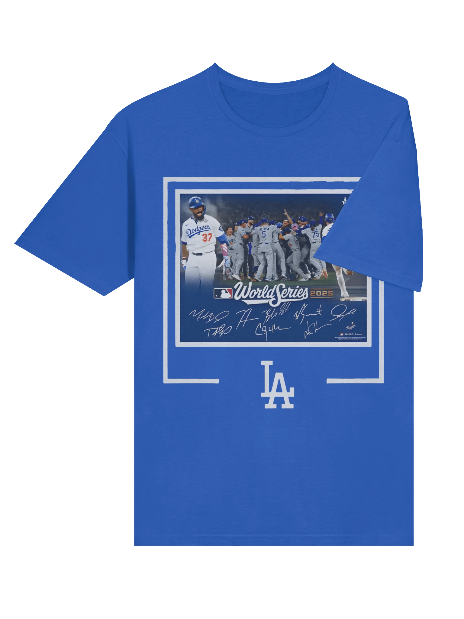 Dodgers Autographed World Series Signatures T-Shirt product image (49)