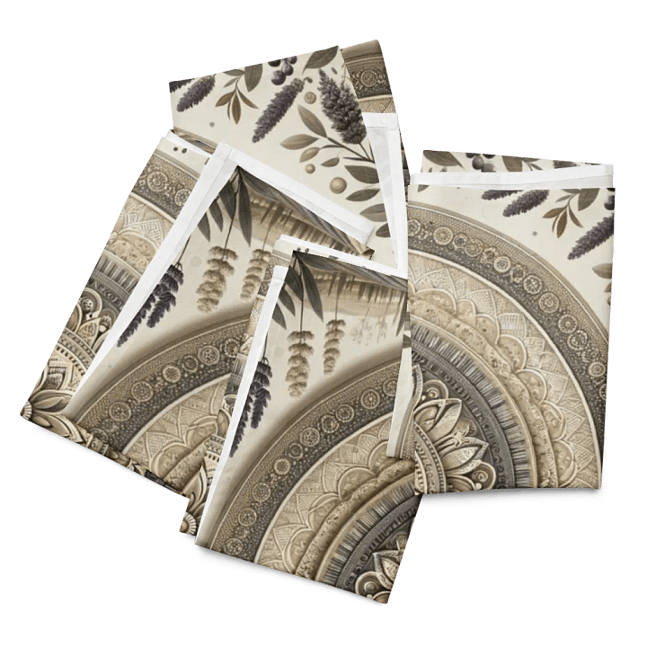 Lavish Botanical Mandala Napkins product image (1)