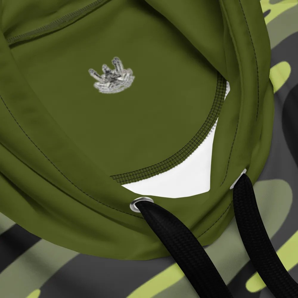 Green & Camouflage Chain Athena Tug & CE Flage Hoodie product image (6)