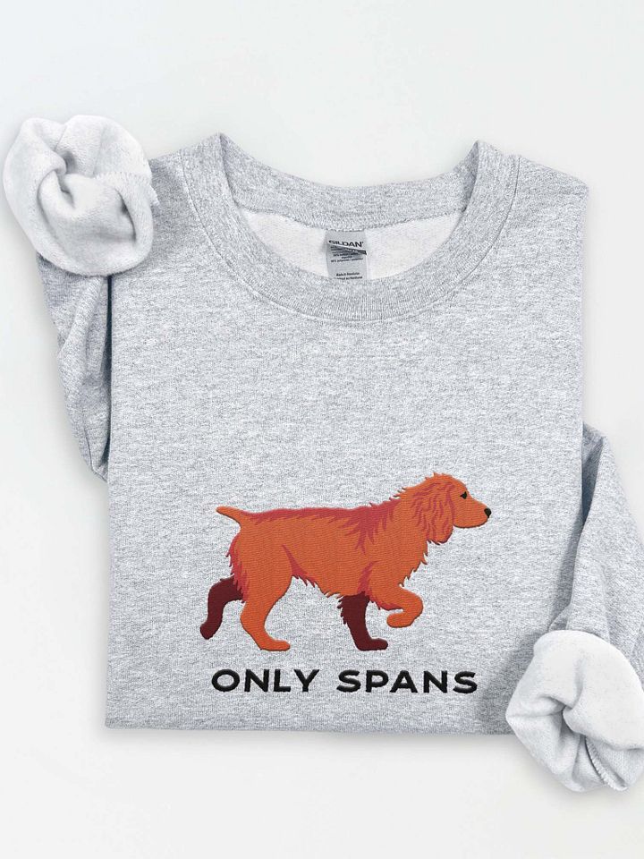 Only Spans Sweatshirt (Embroidered) of a Working Cocker Spaniel(Red) product image (1)