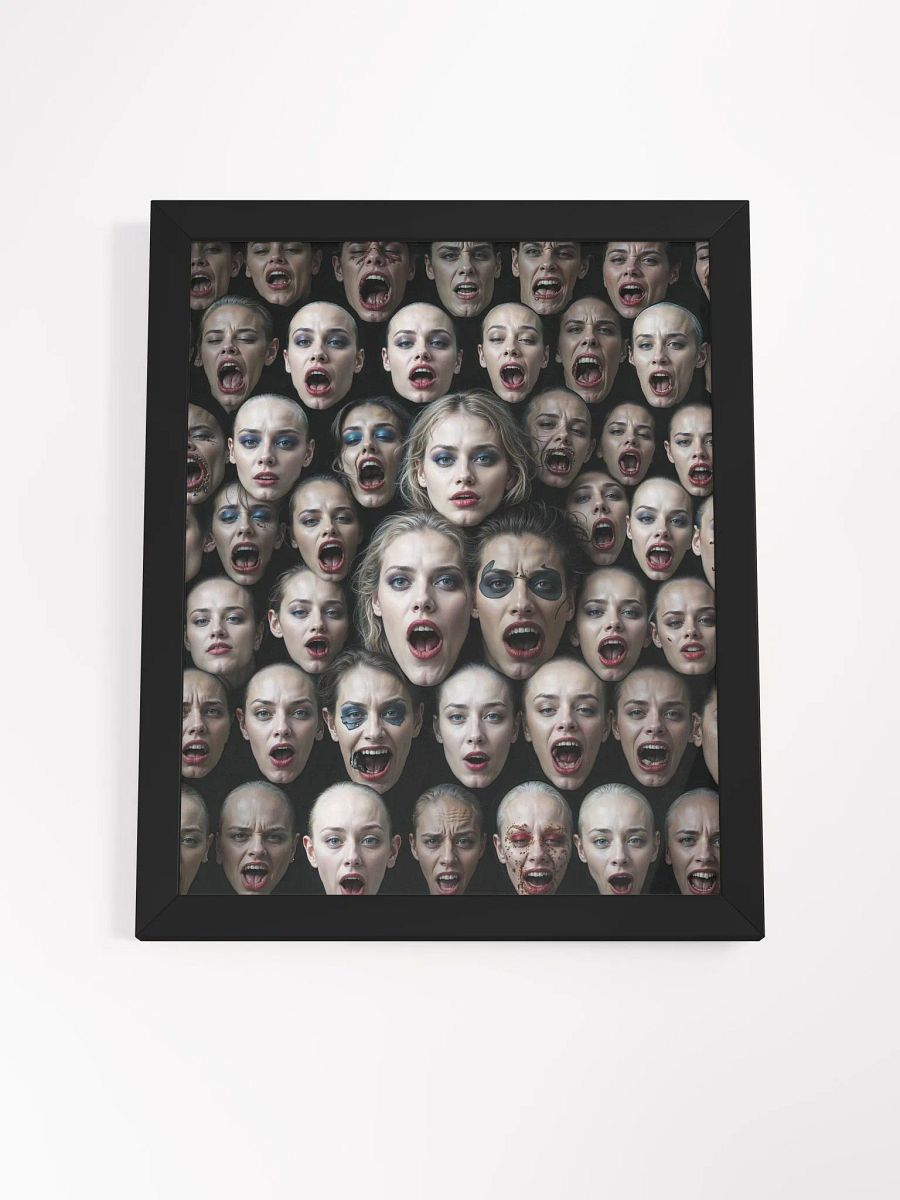 Screaming Faces Framed Print product image (19)