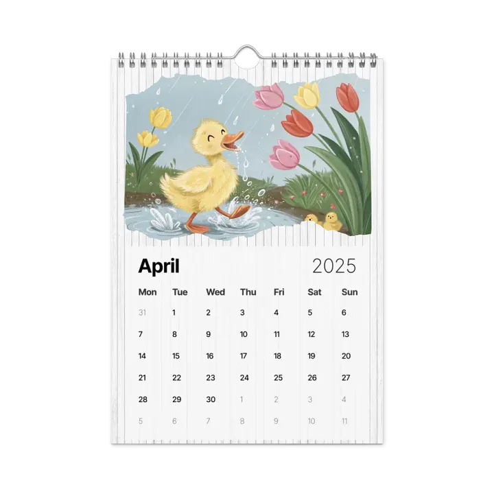 ADORABLE ANIMALS WALL CALENDAR 2025 product image (1)