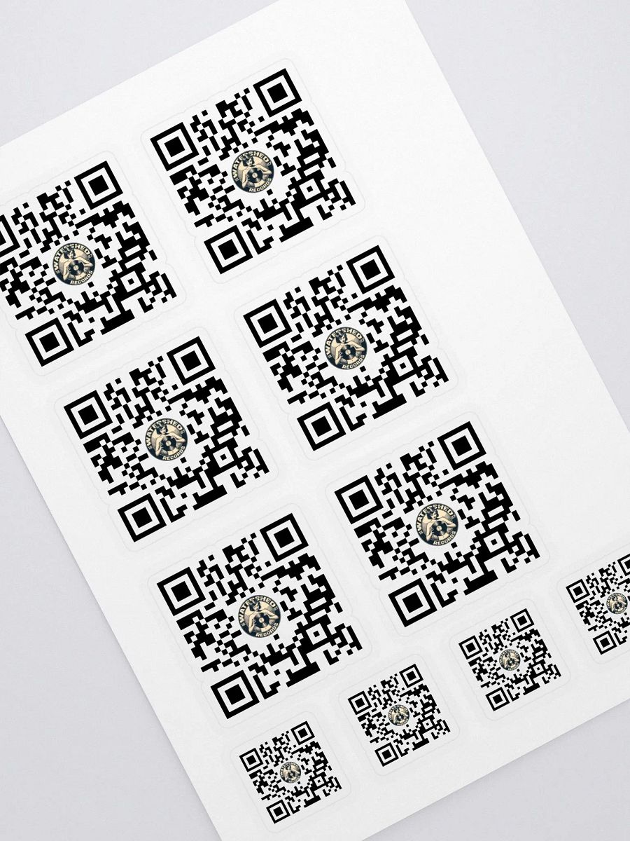 Watershed Records QR Code Sticker Sheet product image (2)