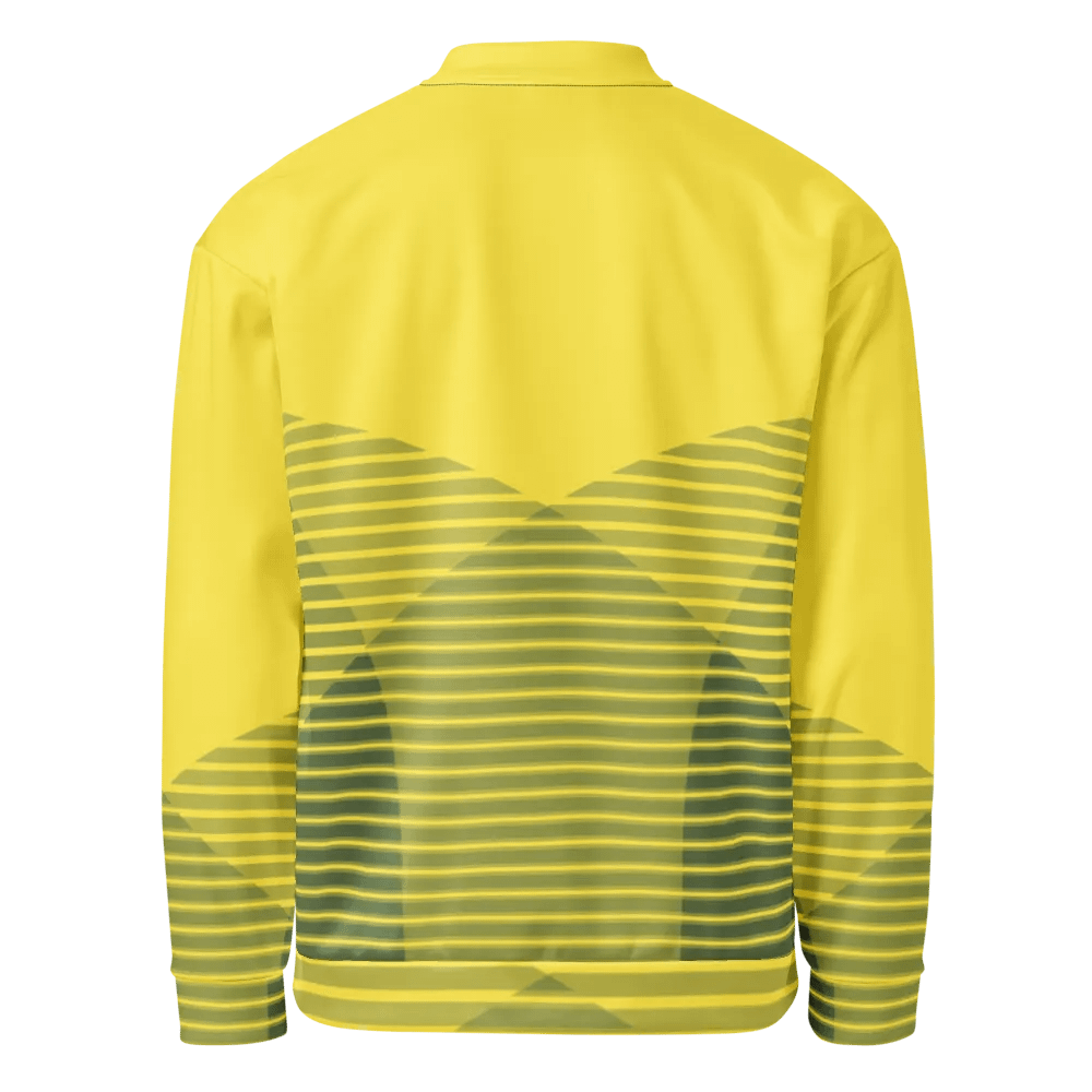 Vibrant Geometric Fusion Bomber Jacket product image (8)