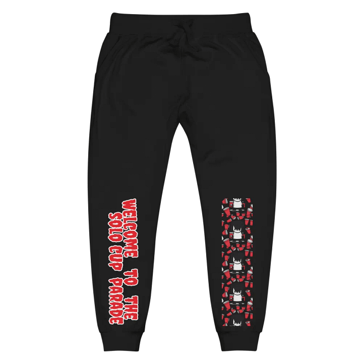 Red Cup Cartoon Fleece Joggers product image (1)