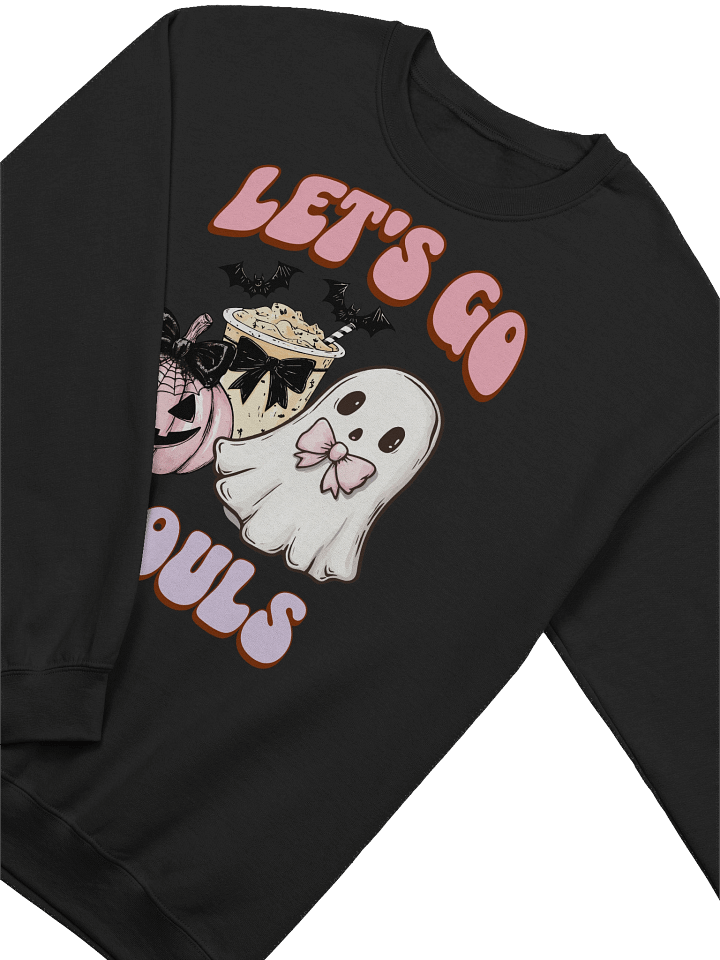 Let’s Go Ghouls Halloween Sweatshirt, Gildan 18000 Unisex Fit product image (2)