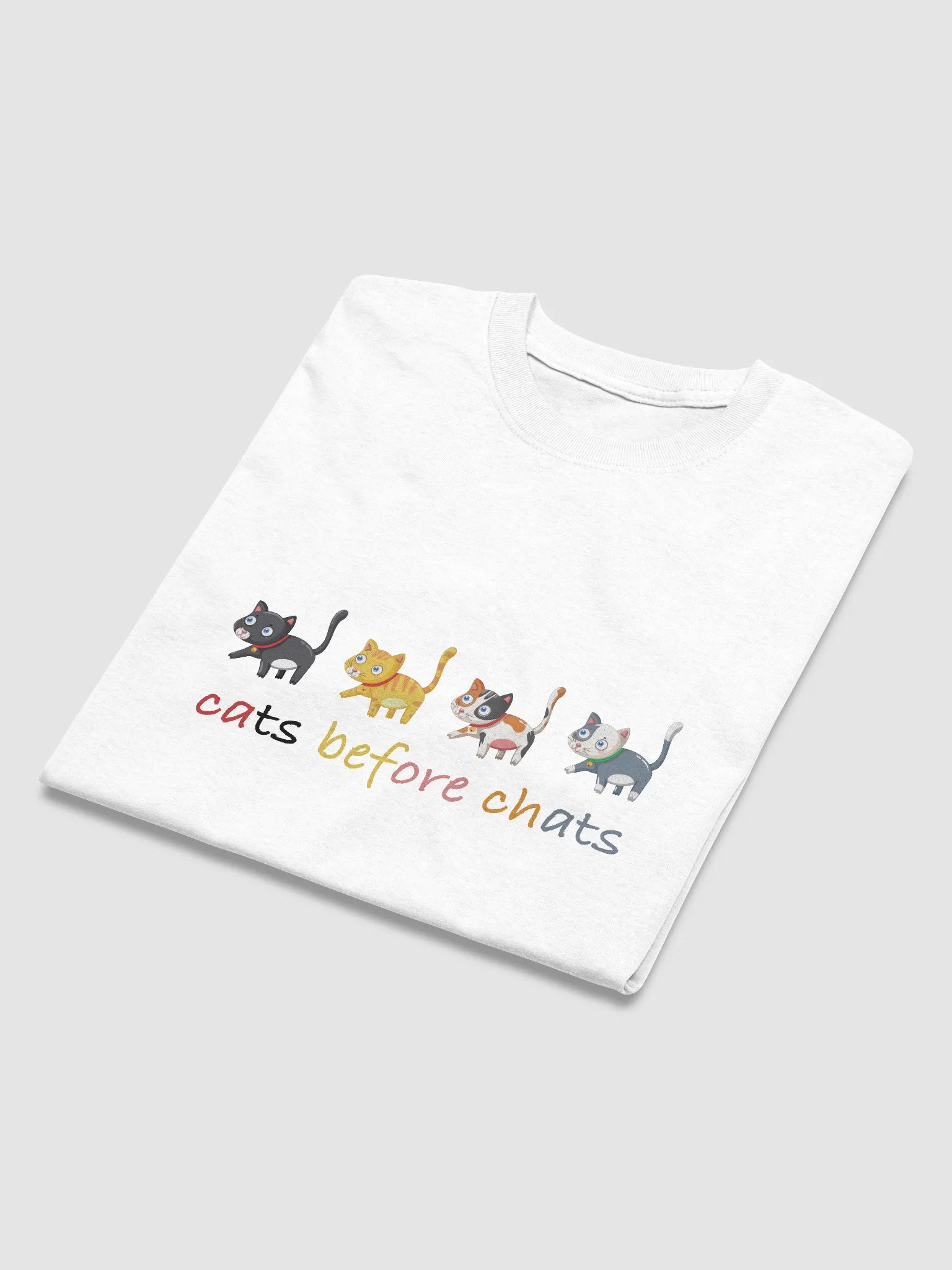 Whimsical Cat Crew T-Shirt product image (5)