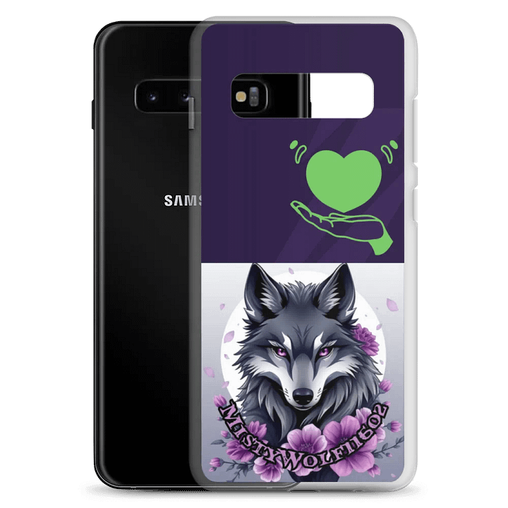Misty Wolf Clear Samsung® Case product image (20)